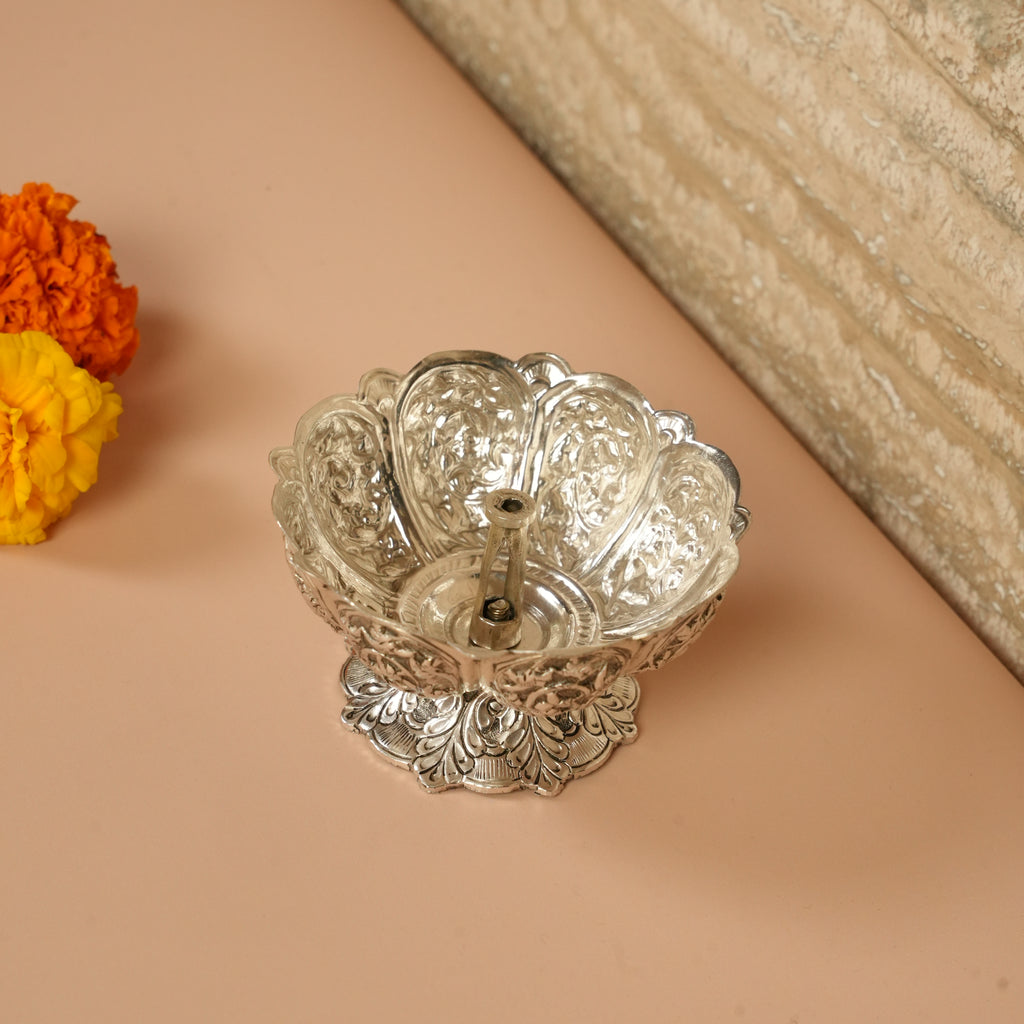 Pure Silver Akhand Jyot / Eternal Lamp