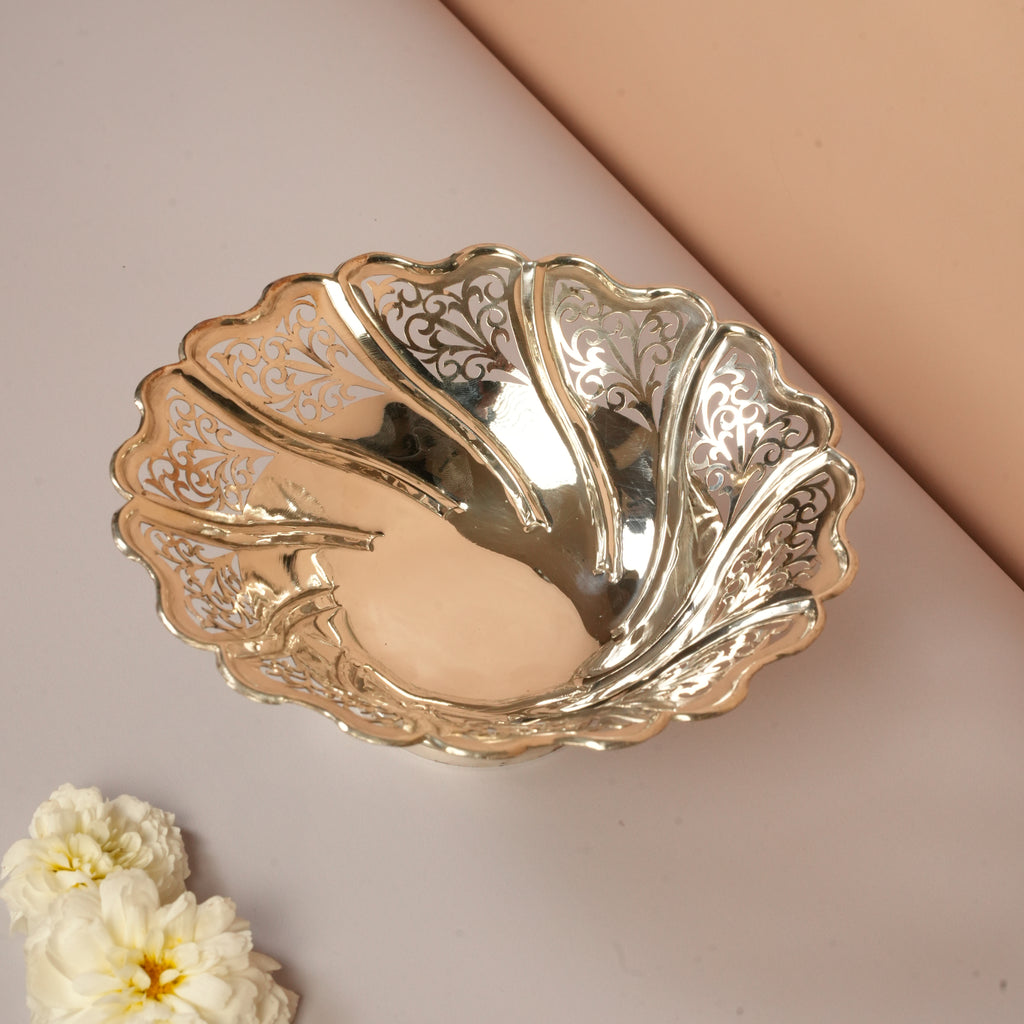 Silver Filigree Cutwork Bowl