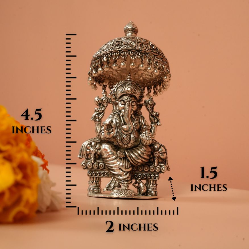 Silver Ganesh Ji Idol – 37g