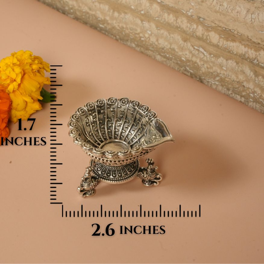 Diya with Peacock stand