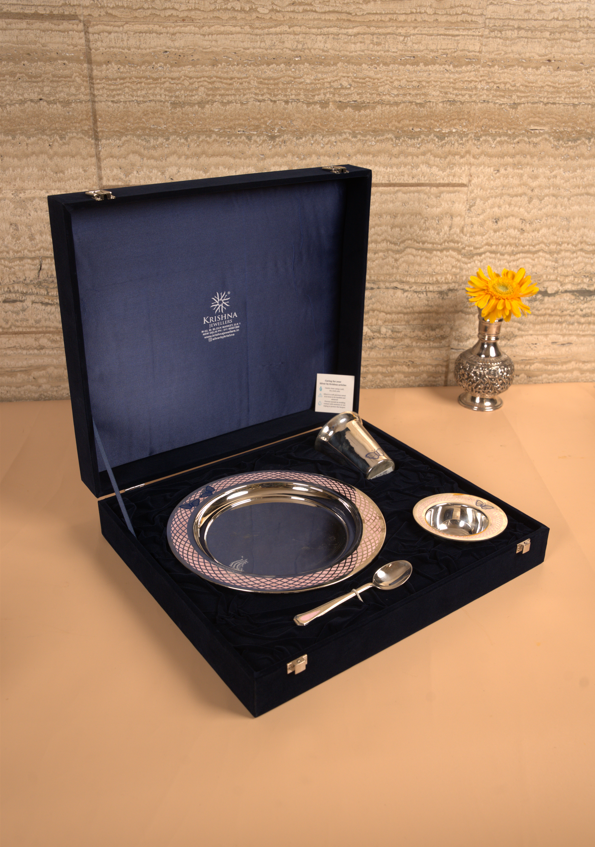 Pink Sterling Silver Kids Dining set