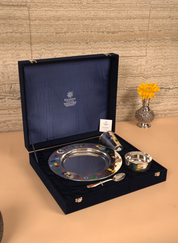 Enchanted Sterling Silver Kids Dining Set