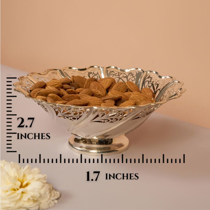 Silver Filigree Cutwork Bowl