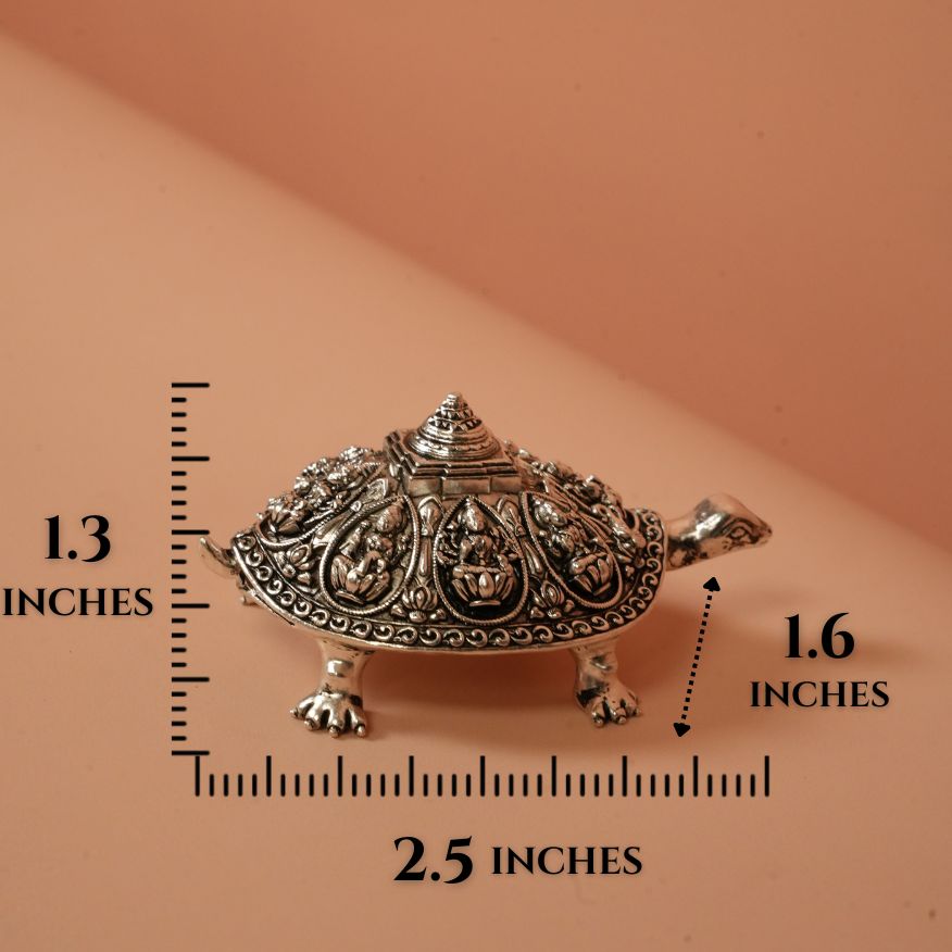 Small 925 Silver Ashtalakshmi Tortoise