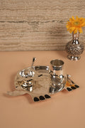 Elephant Shape Sterlng Slver Kids Dining Set