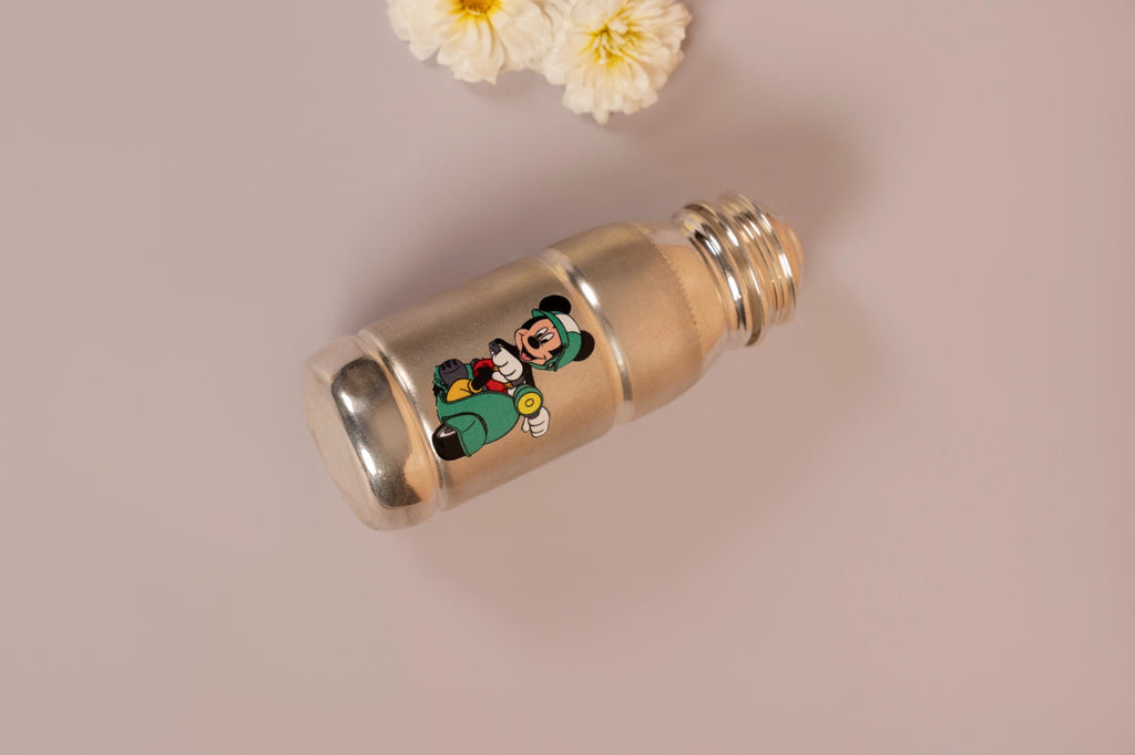 Green Mouse Sterling Silver Baby Bottle