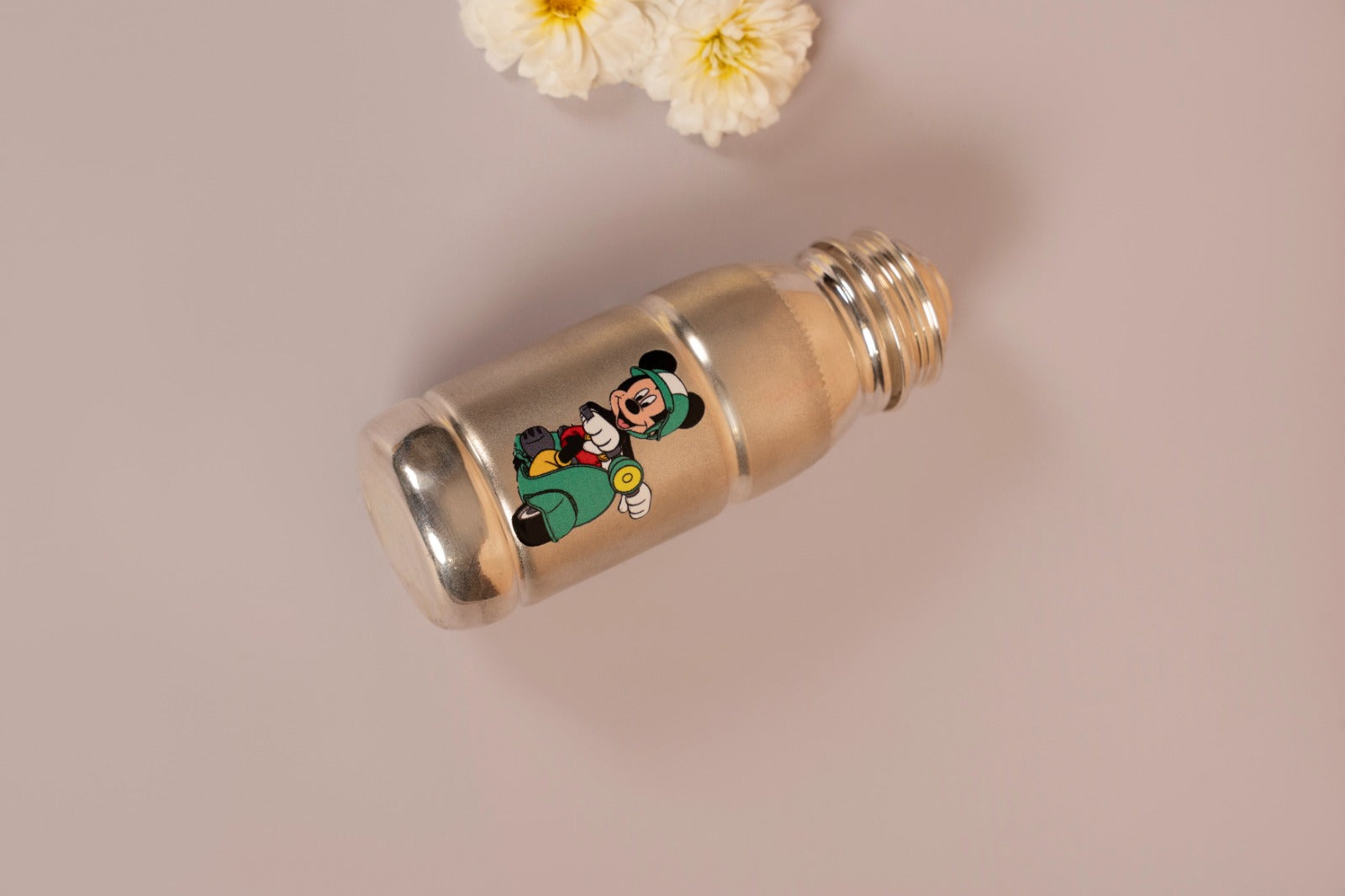 Green Mouse Sterling Silver Baby Bottle
