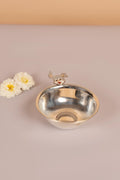 Sterling Silver Bugs Bunny Motif Bowl & Spoon Set – Luxury Gift Collection