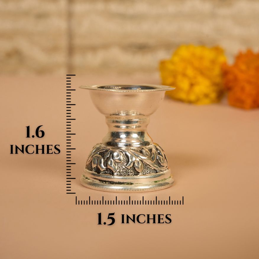 925 Silver Small Diya