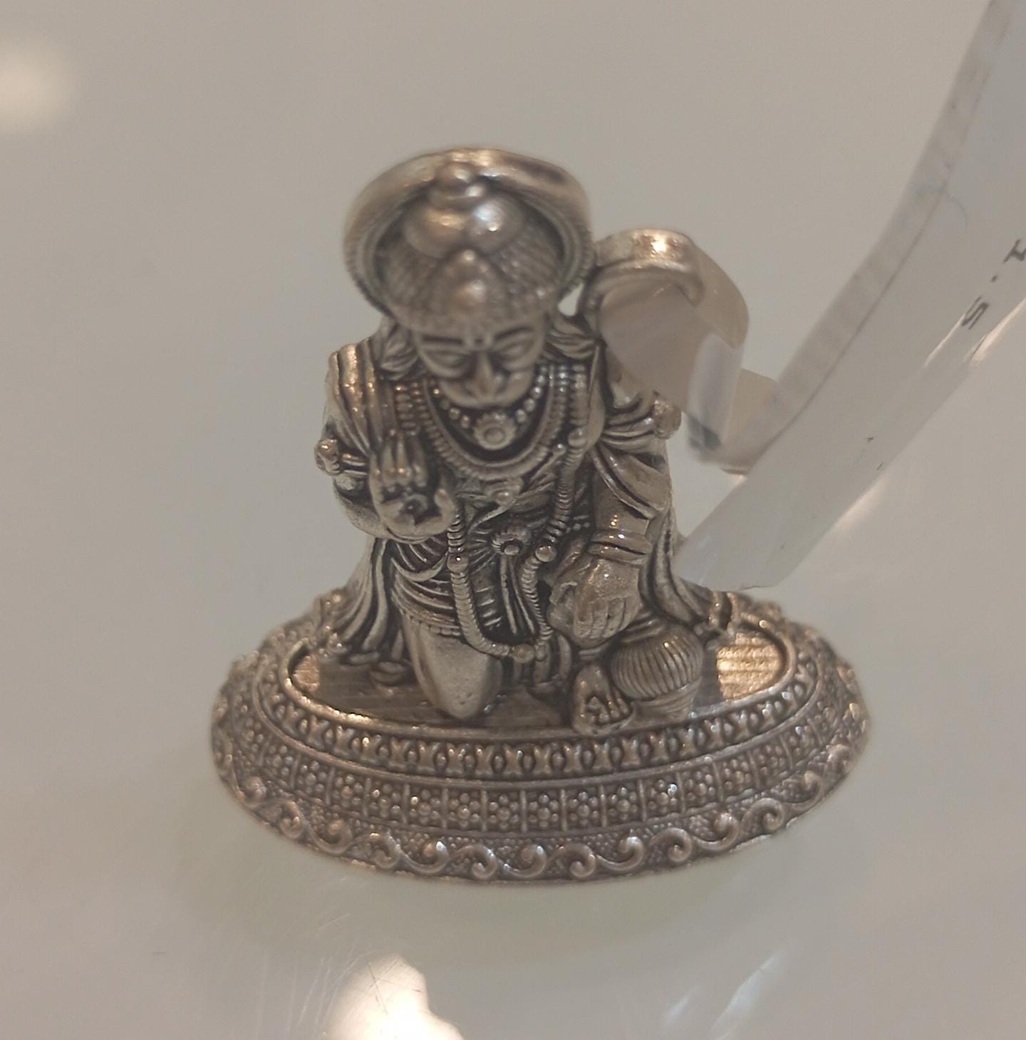 Hanuman Idol (Kneeling Pose) – 925 Silver